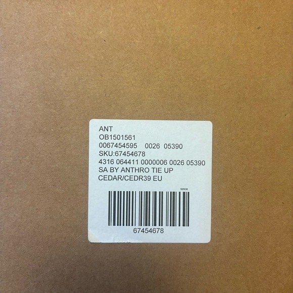 🌟Host Pick🌟NIB Anthropologie Tie Up Thong Sandals Cedar Leather Size EU 39 US 8 - Picture 12 of 13